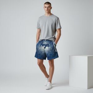 Mitchell & Ness Georgetown Hoyas NCAA Spray Paint Swingman Shorts Mens size XL